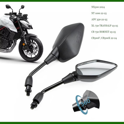 Rear View Mirror Fit For HONDA CB750 Hornet XL750 TRANSALP NT1100 NX500 ADV350