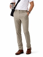Marine Layer Breeze Saturday Chino Pants XL Vetiver Khaki Slim Stretch NWT