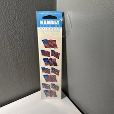 Hambly Studios Sticker America Flag  1 Sheet Vintage