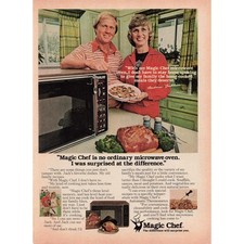 Magic Chef Microwave Oven Vintage Advertising Print Ad Barbara Jack Nicholas