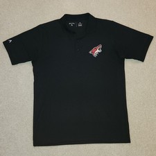 Arizona Coyotes NHL Antigua Black M Hockey Polo