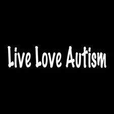 Live Love Autism Awareness Decal Sticker White Die Cut Vinyl