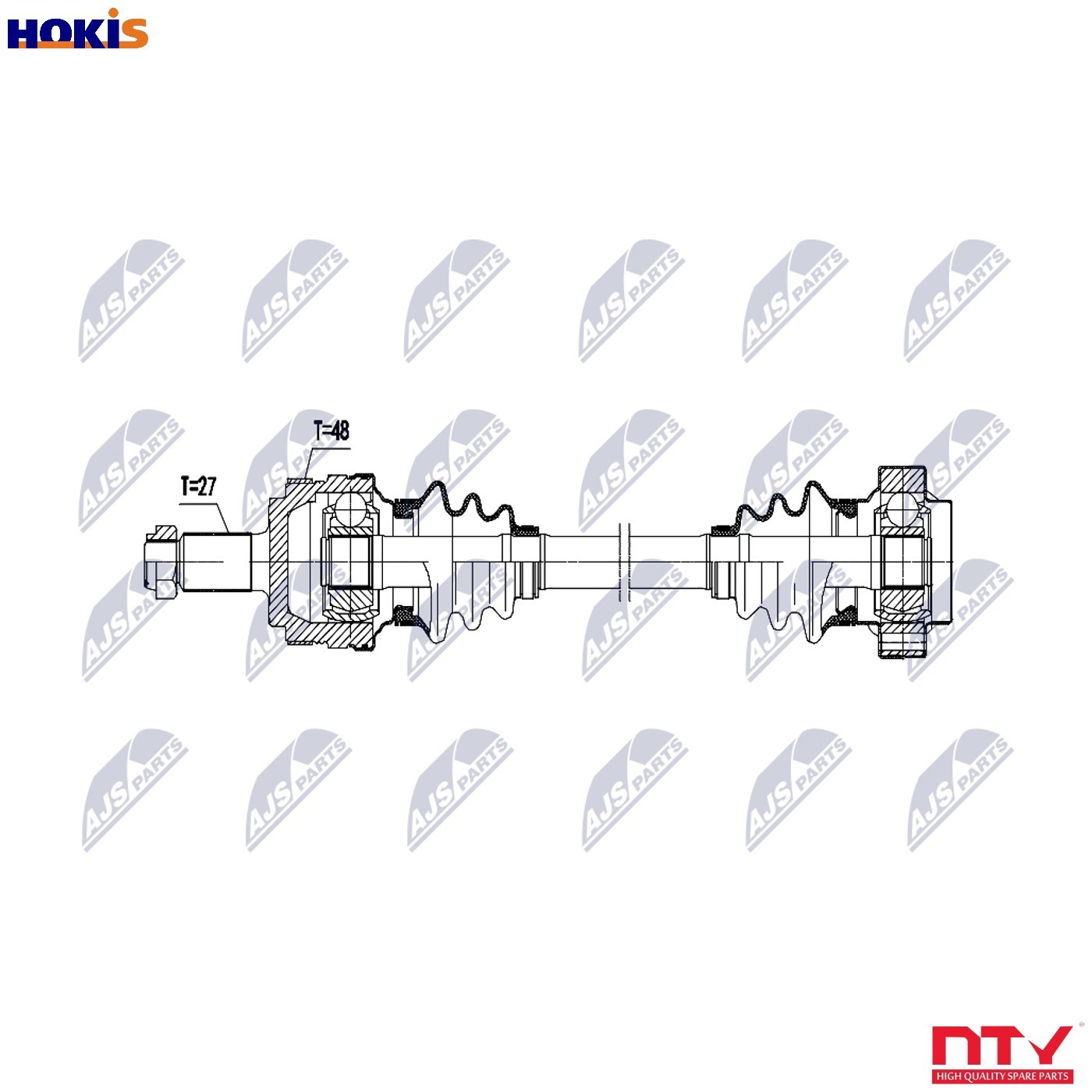 Fits NTY NPW-BM-200 REAR RIGHT AXLE BMW E36 1991-> BMW E46 1997-> - Image 11