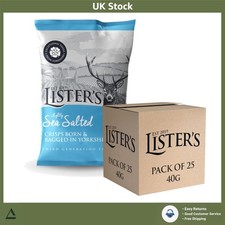 Hand Cooked Lightly Sea Salted Potato Crisps 40g x 25 Multipack