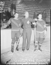 Bill Cook Les Patrick and Frank Boucher of the New York Rangers ho .. Old Photo