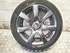 BMW 5 SERIES F10 F11 18" INCH ALLOY WHEEL WITH DAMAGED TYRE 2011