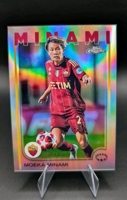 2024-25 Topps Chrome UEFA Women's - Moeka Minami /5 Silver Refractor - #54 Roma