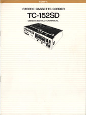 1978 SONY STEREO CASSETTE-CORDER TC-152SD Vin...