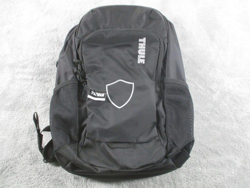 Thule Black 19" Laptop Backpack School Travel Daypack Men Water Bottle Bag