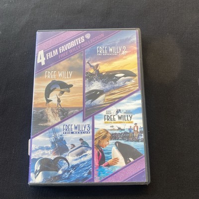FREE WILLY COLLECTION(DVDS) FREE WILL 1, 2, 3 &  PIRATERS COVE 4 DISCS FREE SHIP