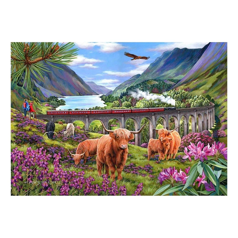 The House of Puzzles, Glenfinnan Ladies, BIG 500 Piece Jigsaw Puzzle