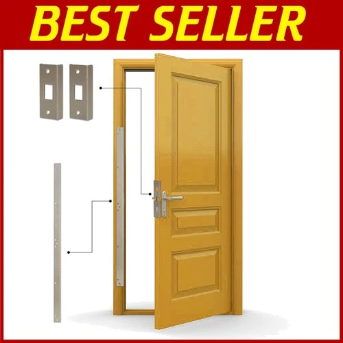 Satin Nickel Mini Door Security Kit: Easy Installation and High-Grade Protection