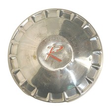 Vintage 1960s Rambler Red "R" Stainless 10 Inch Hubcap Dog Dish Used