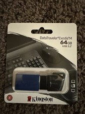NIB - Kingston 64GB DataTraveler Exodia M Gen 1 USB 3.2 Sleek Moving Cap