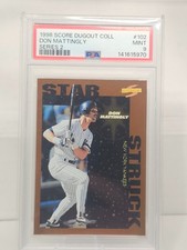 1996 Score - Don Mattingly #102 Dugout Collection Series 2 PSA 9 LOW POP