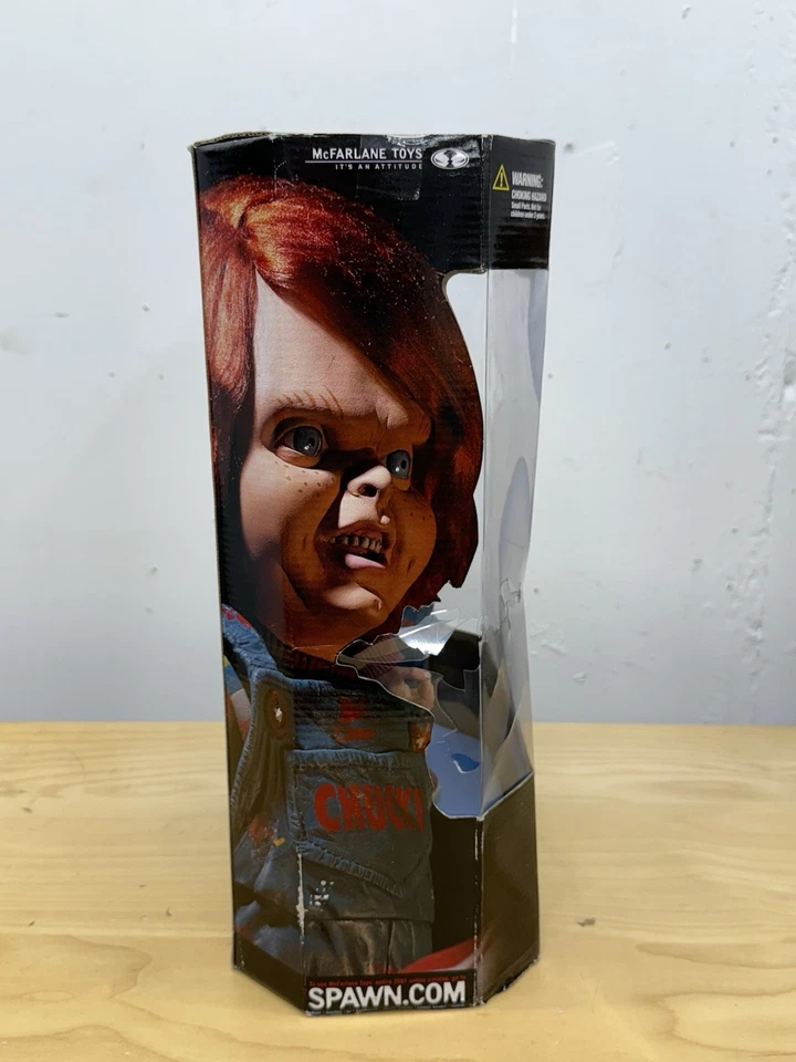 McFarlane Toys Movie Maniacs 2 Child's Play 2 Chucky 12" Figure NIB Damaged Box - Image 3 of 4