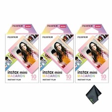 Fujifilm Instax Mini Macaron Instant Film, 30 Exposures w/ Cleaning Cloth