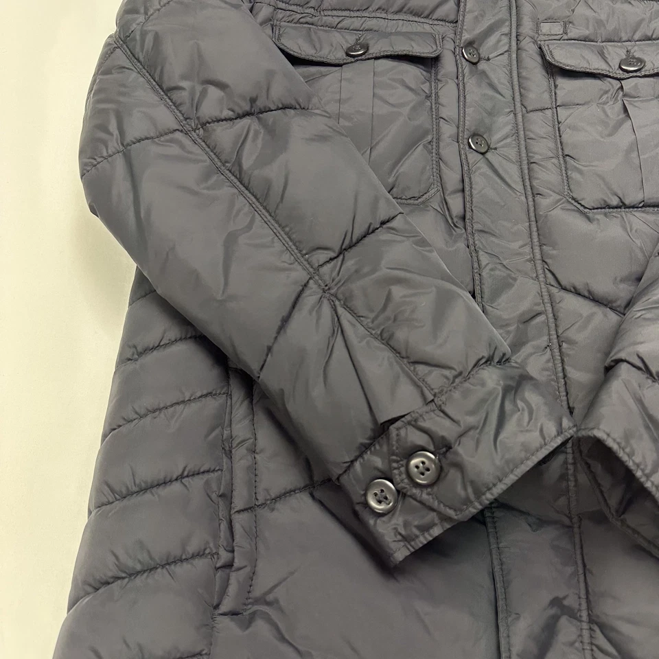 Volcom Mens Utility Puffer Jacket Pockets Collar Black Skater Snowboard Size L - Image 2 of 4