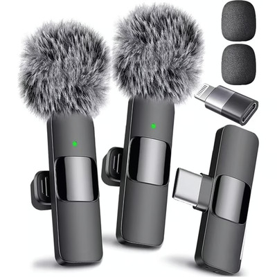 Mini Mic Pro Wireless Lavalier Microphone for iPhone and Android