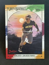 Juan Soto 2023 Topps X Bob Ross Joy Of Baseball Paint Splatter #/99