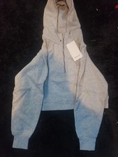 Lululemon Men's Athletics Scuba Gray Full-Zip Hoodie Size 8 / M