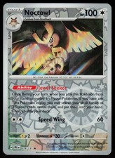 Noctowl 078/131 Rare Prismatic Evolutions Pokemon Reverse Holo Near Mint