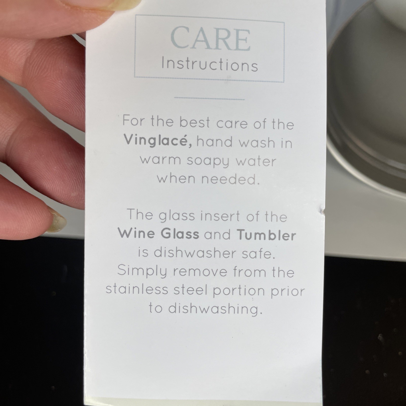 VINGLACE Wine Bottle Cooler White Stainless Steel 