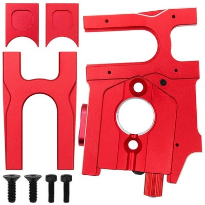 Metal Sliding Motor Mount Plate Center Diff Compatible With Arrma 6S RC Car Red