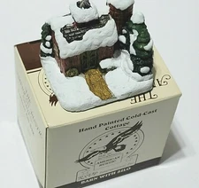 Christmas Country Cottages American Rustic Series R.S.V.P Barn With Silo 1989 