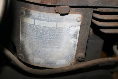 【One owner】VINTAGE GERBGR A475 Vintage Briggs & Stratton Horizontal Shaft Gas Engine Model A Type