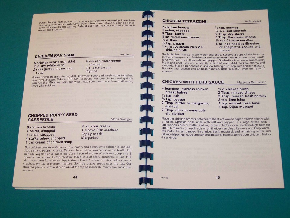 Hamilton Park United Church of Christ Lancaster PA Cookbook 2002