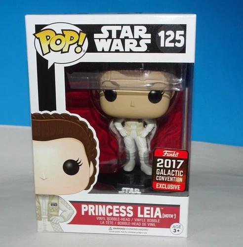 Funko Pop! 2017 GALACTIC CONVENTION STAR WARS Princess Leia (Hoth) #125+P/prot