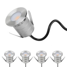 3W LED Underwater Lights, 12V Low Voltage 3000K Warm White IP68 Waterproof 4Pack