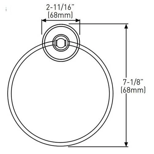 Anillo Toalla Maxwell Níquel Satinado + Soporte de Taymor ¡Nuevo! Foto 2 de 2