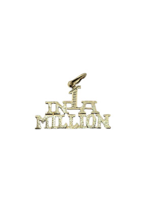 Solid Gold One In A Million Charm