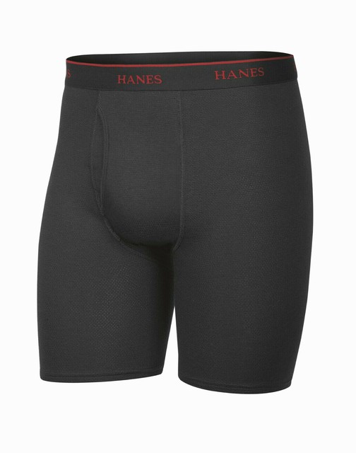 hanes men's cool comfort breathable mesh boxer brief