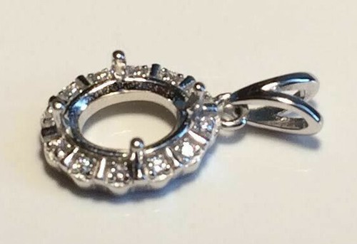 Pendant Blanks Solid Sterling Silver - For Cab & Faceted Stones 8x6mm to 30x20mm - Picture 13 of 40