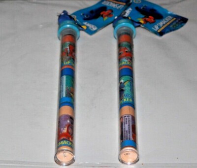 Disney Pixar Finding Dory Lip Smackers -Lot of 2 - Tube Set / 3 Flavors -Sealed