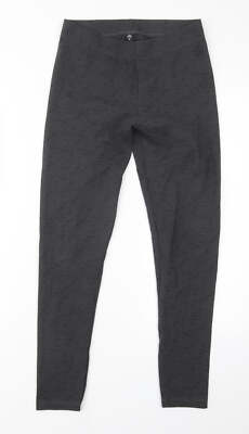 7UP Damen Capri-Leggings grau Baumwollmischung Größe M W27 L26