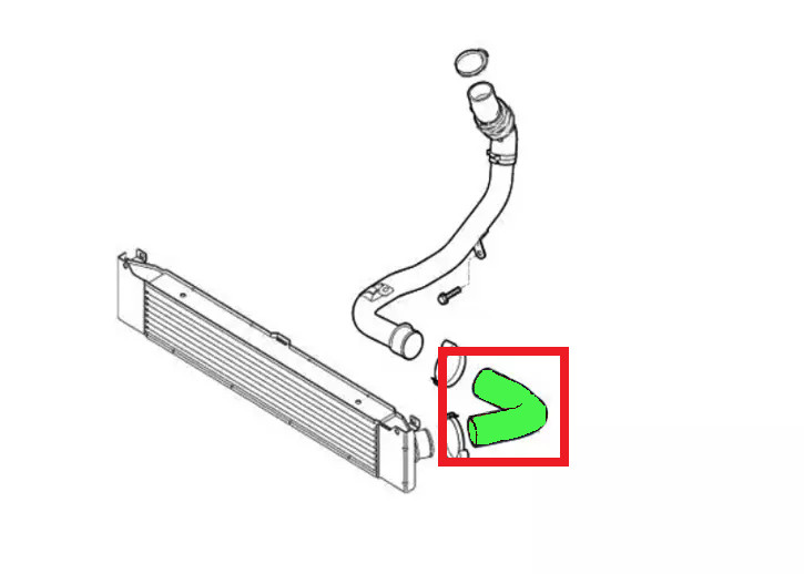 Durite de suralimentation pour Citroen Jumper II 2.2 HDi 120ch remplace 0382LJ