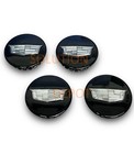 4 Black Wheel Center Hub Caps Emblem For Cadillac 66mm ATS XTS CTS SRX 9597375