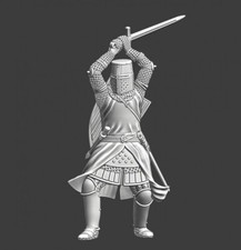 Northern Crusades Miniature Medieval Crusader Foot Knight Infantry 3D 28mm 32mm 