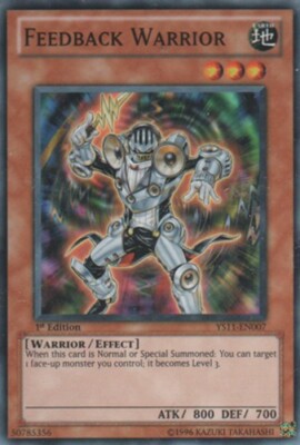 Feedback Warrior - YS11-EN007 - Common - 1st Edition x3 - Near Mint