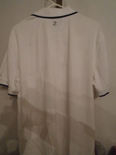 Izod Golf Polo Shirt, Mens Size Large Slim fit. Performance X White /Black NEW - Picture 3 of 3