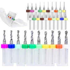 30pcs Carbide Micro Mini PCB Drill Bit Set 0.1-3.0mm for CNC Print Circuit Board