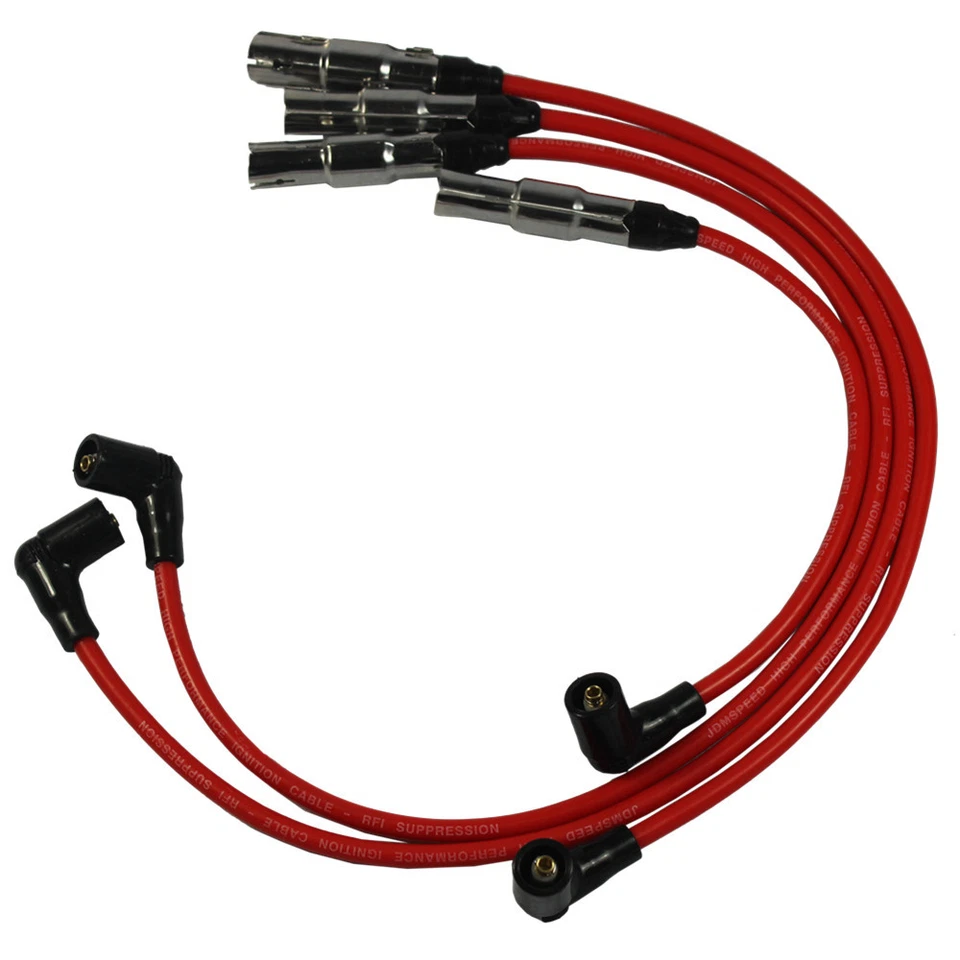 Juego de cables de bujía 8 mm JDMSPEED 27588 para Beetle Bora VW Golf GTI Jetta 2,0 L Foto 3 de 4