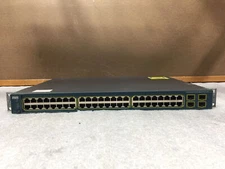 Cisco Catalyst WS-C3560-48PS-S V04 48 Port Fast Ethernet PoE Switch, Tested