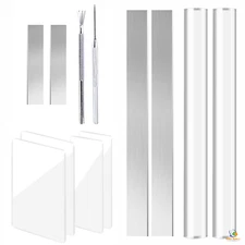 Polymer Clay Cutter Tools Acrylic Roller Pin for Sculpting DIY Clay 12 Pieces