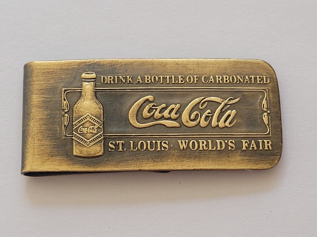 コカ・コーラ　ティファニー　マネークリップ　1904 セントルイス万博　真鍮製 コカ・コーラ ティファニー マネークリップ 1904 セントルイス