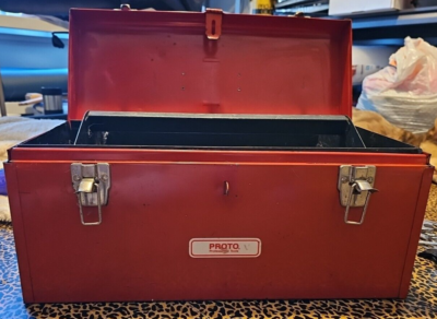 プロトの金属製工具箱（U S A MADE） proto tool box vintage 80s or 90s |